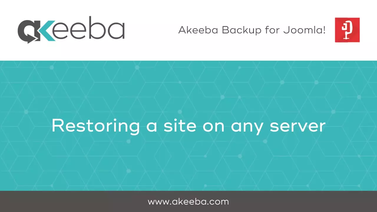 Restoring a Site on Any Server