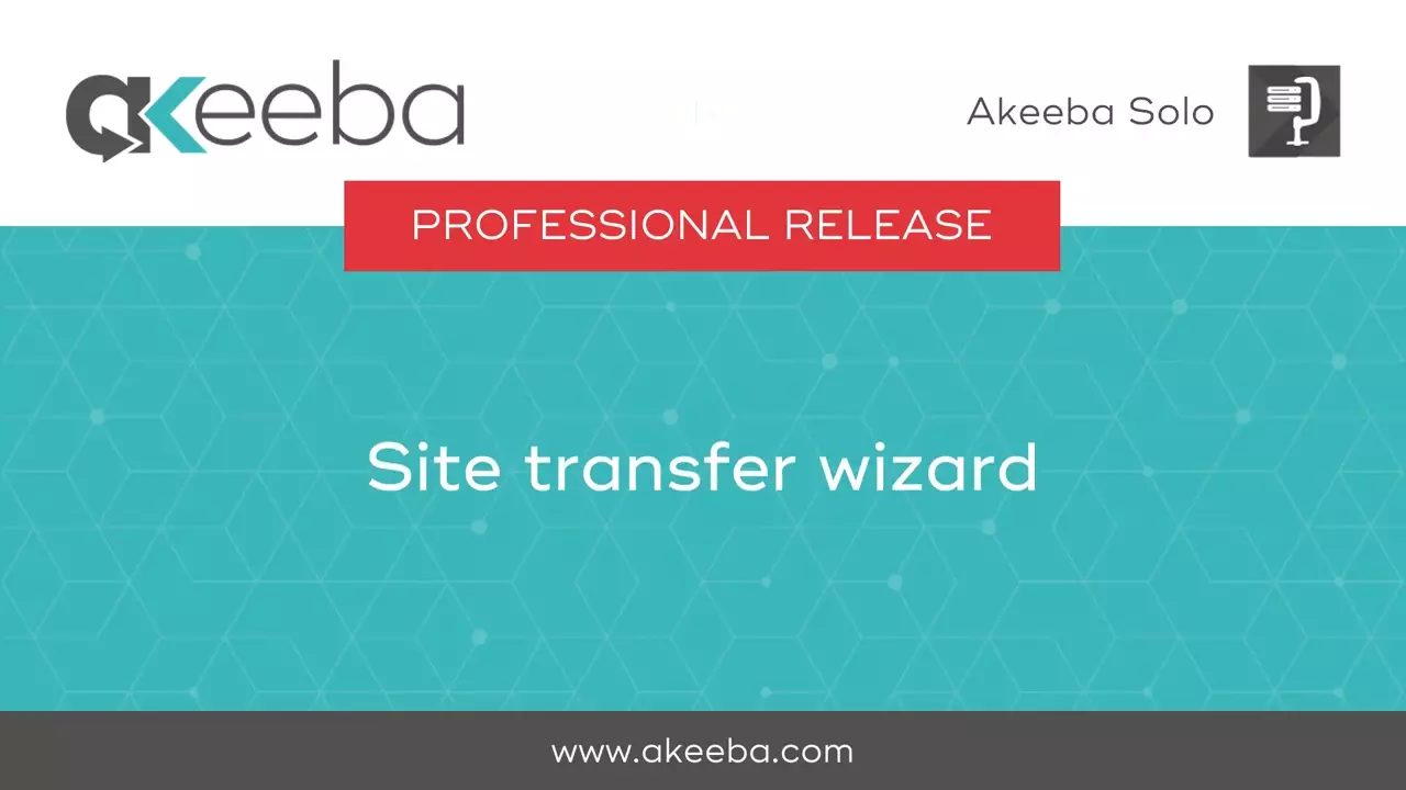 Site Transfer Wizard